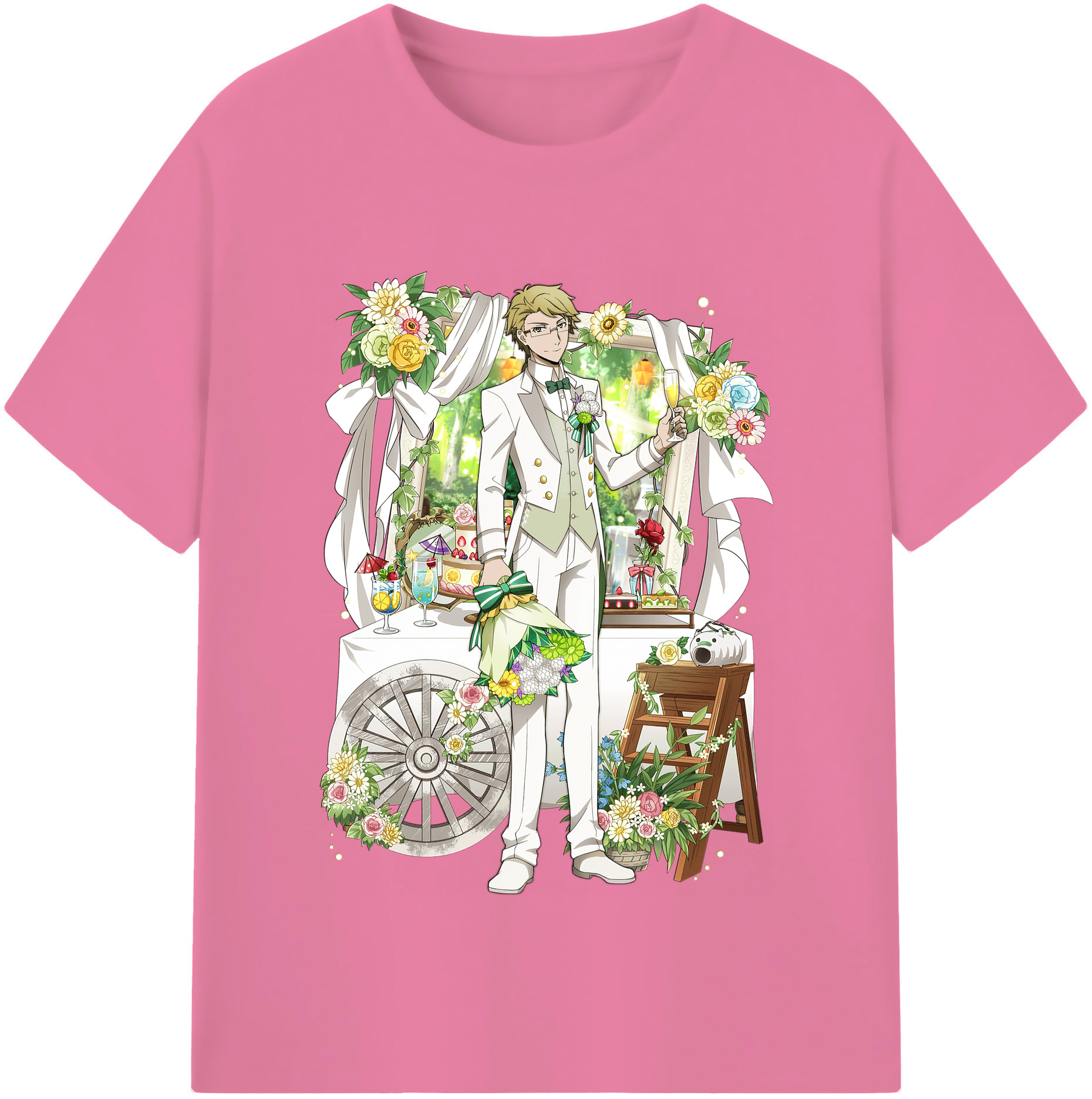 （画像用） 文豪ストレイドッグス Bungo Stray Dogs 綿100％半袖Tシャツ（フロントプリント）